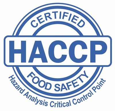 HACCP CERTIFIIED FOOD SAFTEY - Hazard Analysis Critical Control Point